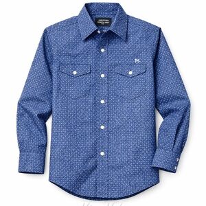 Panhandle Slim Western Button Front Long  Sleeve Shirt- Size 10